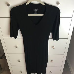 Joe & Elle V-Neck Bodycon Black Dress - Size M